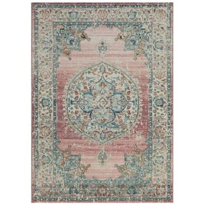 Tapis extérieur 160x230cm Rose - Style Kilim - Publicité Tapis extérieur 160x230cm Rose - Style Kilim - Publicité