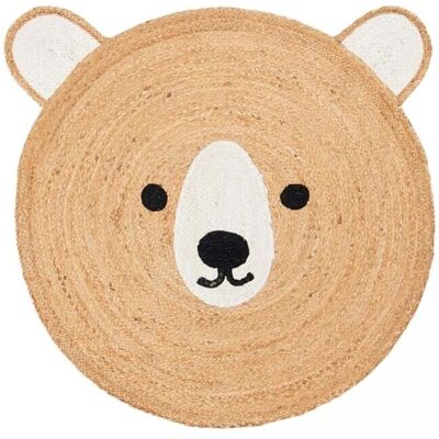 Tapis rond beige Impalo - 100x100 cm - Naturel - Publicité Tapis rond beige Impalo - 100x100 cm - Naturel - Publicité