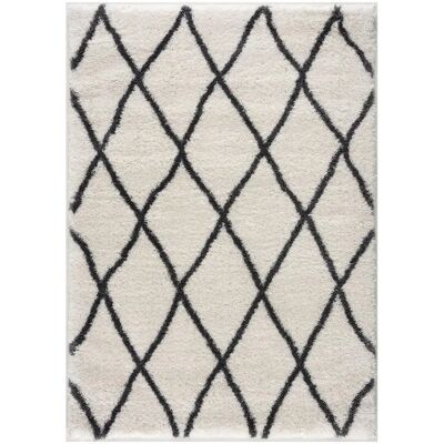 Jadorel - Tapis style berbère 120x120cm - Crème - Publicité Jadorel - Tapis style berbère 120x120cm - Crème - Publicité