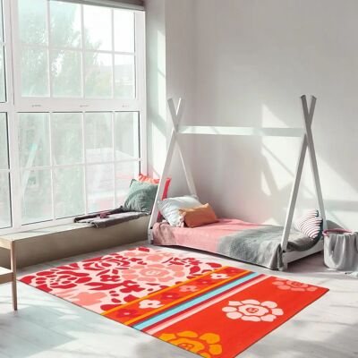 UNAMOURDETAPIS Joyla Tapis Rectangulaire Multicolore - Publicité UNAMOURDETAPIS Joyla Tapis Rectangulaire Multicolore - Publicité
