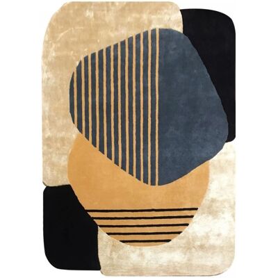 Tapis Impalo Modèle ATOLL en laine avec motif géométrique - Publicité Tapis Impalo Modèle ATOLL en laine avec motif géométrique - Publicité