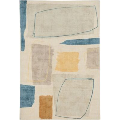 Scion - Tapis en laine abstrait 250x350 - Beige - Publicité Scion - Tapis en laine abstrait 250x350 - Beige - Publicité
