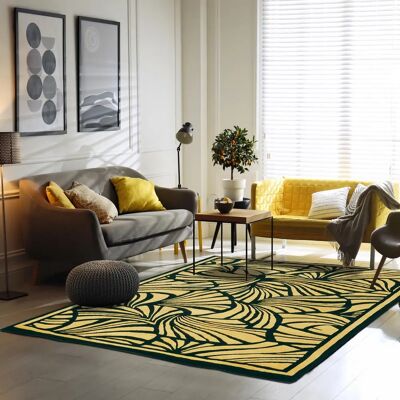 Tapis en laine Florence Broadhurst - Motif abstrait - 170x240 cm - Compatible chauffage par le sol - Publicité Tapis en laine Florence Broadhurst - Motif abstrait - 170x240 cm - Compatible chauffage par le sol - Publicité