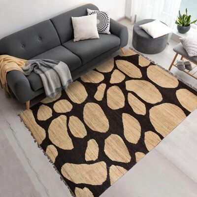 Un Amour De Tapis Tapis en jute fait main 200x300 Beige - Tapis - Publicité Un Amour De Tapis Tapis en jute fait main 200x300 Beige - Tapis - Publicité