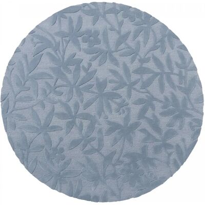Tapis Rond en Laine Fleuri Fait Main - Tapis - Publicité Tapis Rond en Laine Fleuri Fait Main - Tapis - Publicité