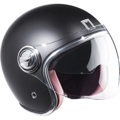 Nox Premium Motorradhelm - Heritage Schwarz, Größe M Nox Premium Motorradhelm - Heritage Schwarz, Größe M
