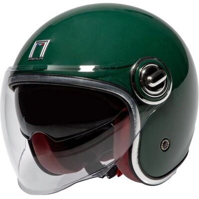Nox L Grüner Retro Jet Helm - Helm Nox L Grüner Retro Jet Helm - Helm