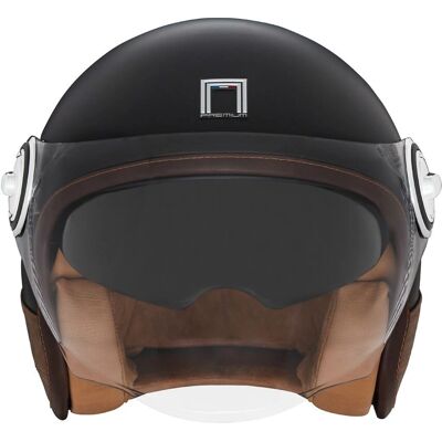 Nox Heritage Matt Schwarz Offener Motorradhelm Nox Heritage Matt Schwarz Offener Motorradhelm