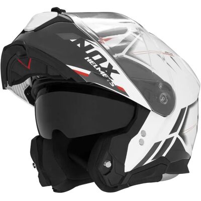 Nox N967 Synchro Weiß Modular Motorradhelm - Motorradhelm Nox N967 Synchro Weiß Modular Motorradhelm - Motorradhelm