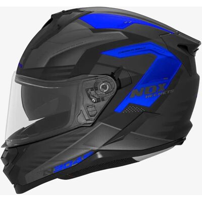 Nox N304S Carver Matt Schwarz-Blau Motorradhelm - XS Nox N304S Carver Matt Schwarz-Blau Motorradhelm - XS