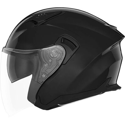 Casque moto Nox N130 - Noir, Modèle M, Visage Ouvert - Publicité Casque moto Nox N130 - Noir, Modèle M, Visage Ouvert - Publicité