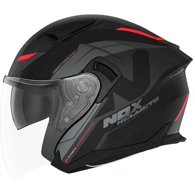 Nox N130 Klint - Casque de moto jet - Noir(e) - XS - Publicité Nox N130 Klint - Casque de moto jet - Noir(e) - XS - Publicité