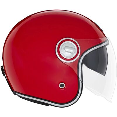 Casque Nox Premium Revenge Rouge Unisexe Jet Vintage - Publicité Casque Nox Premium Revenge Rouge Unisexe Jet Vintage - Publicité