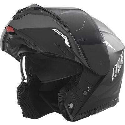 NOX - N968 Ultra - Matt-schwarz-weiß - 2XL - Klapphelm NOX - N968 Ultra - Matt-schwarz-weiß - 2XL - Klapphelm