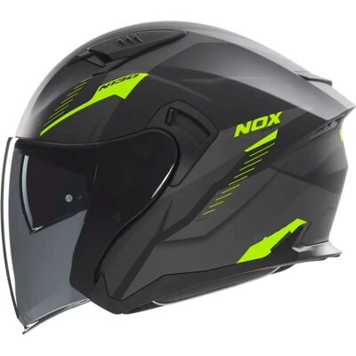 NOX - N130 Myst - Matte schwarz-gelb - XS - Motorradhelm NOX - N130 Myst - Matte schwarz-gelb - XS - Motorradhelm