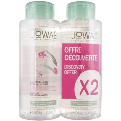 Jowaé Agua Micelar Desmaquillante 2x400ml - Limpiador de maquillaje Jowaé Agua Micelar Desmaquillante 2x400ml - Limpiador de maquillaje