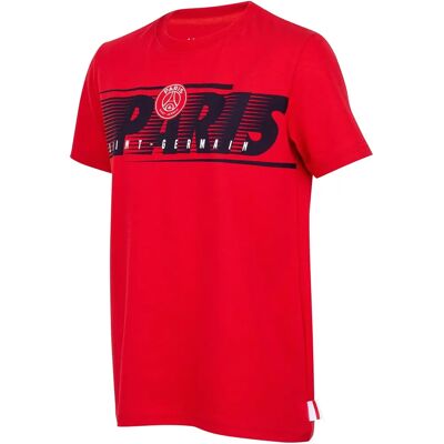 PARIS SAINT-GERMAIN PSG - T-shirt - Rouge - Coton - Taille 14 - Publicité PARIS SAINT-GERMAIN PSG - T-shirt - Rouge - Coton - Taille 14 - Publicité