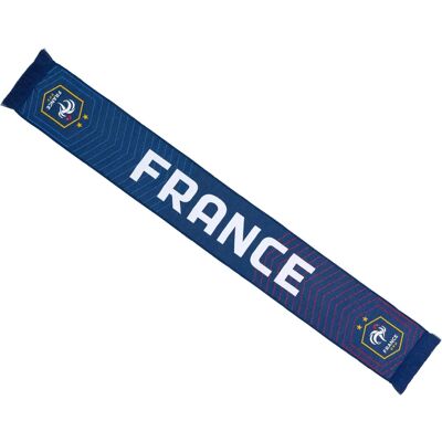 Fff Écharpe Supporter Équipe de France - Adulte Bleu - Publicité Fff Écharpe Supporter Équipe de France - Adulte Bleu - Publicité