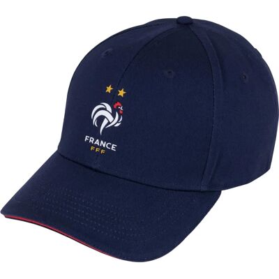 Casquette de l'équipe de France de Football - Logo Supporters - Bleu - Adulte - Publicité Casquette de l'équipe de France de Football - Logo Supporters - Bleu - Adulte - Publicité