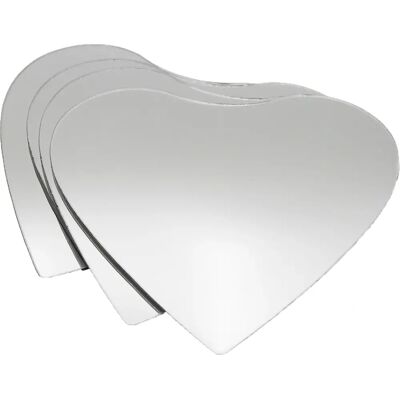 TENDANCE - Herzspiegel-Set - 20x20cm - Silber TENDANCE - Herzspiegel-Set - 20x20cm - Silber