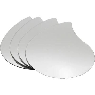 TENDANCE Silber Tränenförmige Spiegel-Set - Spiegel TENDANCE Silber Tränenförmige Spiegel-Set - Spiegel