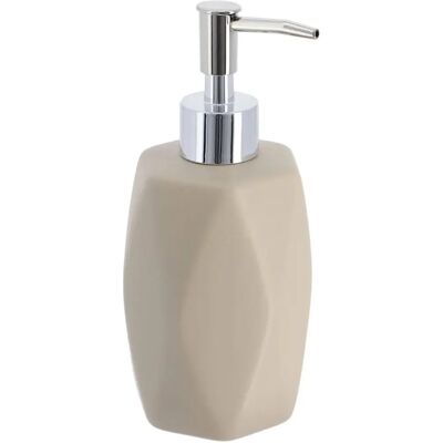 TENDANCE - Diamantform 330ml Seifenspender - Taupe TENDANCE - Diamantform 330ml Seifenspender - Taupe