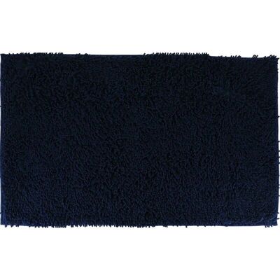 TENDANCE Blau Marine Chenille Mikrofaser Teppich - Klein 50x80 cm TENDANCE Blau Marine Chenille Mikrofaser Teppich - Klein 50x80 cm