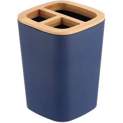 TENDANCE - Zahnbürstenhalter - Gummi, ABS, Bambus - Marineblau TENDANCE - Zahnbürstenhalter - Gummi, ABS, Bambus - Marineblau