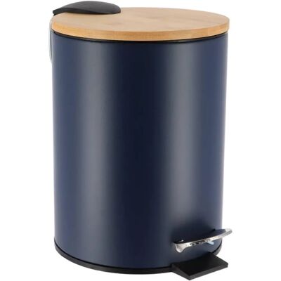 Secchio in metallo TENDANCE con coperchio in bambù - sistema di frenata - 2,5L Secchio in metallo TENDANCE con coperchio in bambù - sistema di frenata - 2,5L