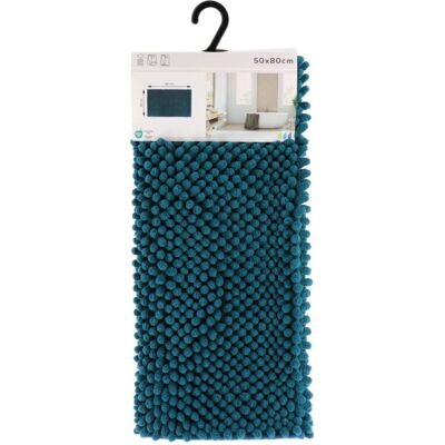 TENDANCE - Sottotappeto in microfibra 50x80cm - Blu Pavone TENDANCE - Sottotappeto in microfibra 50x80cm - Blu Pavone