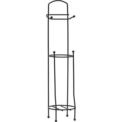 TENDANCE Metallischer Toilettenpapierhalter - 65cm Höhe - Schwarz Matt - Badezimmerzubehör TENDANCE Metallischer Toilettenpapierhalter - 65cm Höhe - Schwarz Matt - Badezimmerzubehör