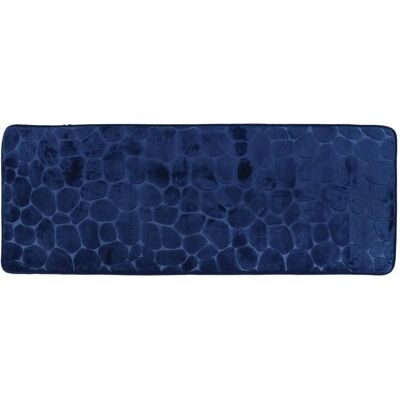TENDANCE Tappeto in Microfibra Pebble Memoria 45x120 cm - Blu Navy TENDANCE Tappeto in Microfibra Pebble Memoria 45x120 cm - Blu Navy