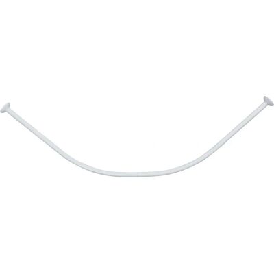 TENDANCE Barra doccia curva bianca in alluminio 90x90cm TENDANCE Barra doccia curva bianca in alluminio 90x90cm