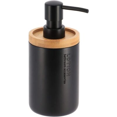TENDANCE Seifenspender - 280ml - Schwarz - Matt - Bambus TENDANCE Seifenspender - 280ml - Schwarz - Matt - Bambus