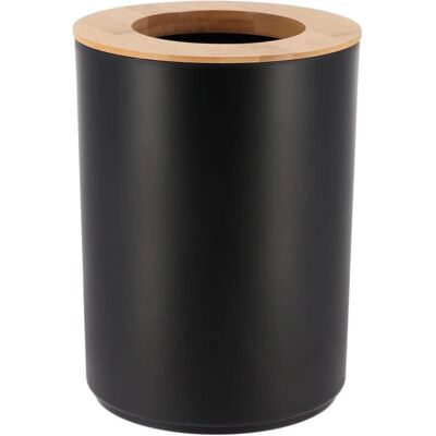TENDANCE - Schwarzer Bambusdeckel 5L Mülleimer TENDANCE - Schwarzer Bambusdeckel 5L Mülleimer