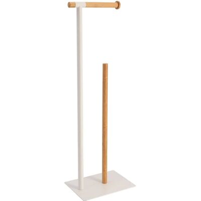 TENDANCE Toilettenpapierhalter - Weiß Bambus - Modernes Badezimmer-Accessoire TENDANCE Toilettenpapierhalter - Weiß Bambus - Modernes Badezimmer-Accessoire