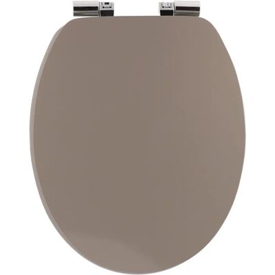 Tendance Toilettensitz - 18 Zoll MDF mit Chrome & Rutschfest - Taupe Tendance Toilettensitz - 18 Zoll MDF mit Chrome & Rutschfest - Taupe
