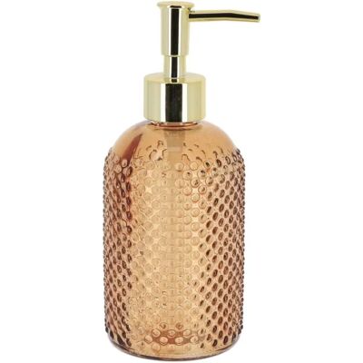 TENDANCE Braune 410 ml Glas Runder Punktmuster Seifenspender TENDANCE Braune 410 ml Glas Runder Punktmuster Seifenspender
