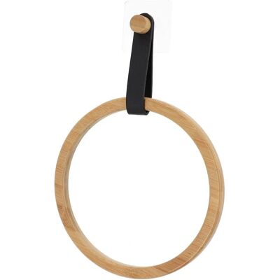 TENDANCE Bambus Runder Handtuchhalter - Bambus - Selbstklebend TENDANCE Bambus Runder Handtuchhalter - Bambus - Selbstklebend