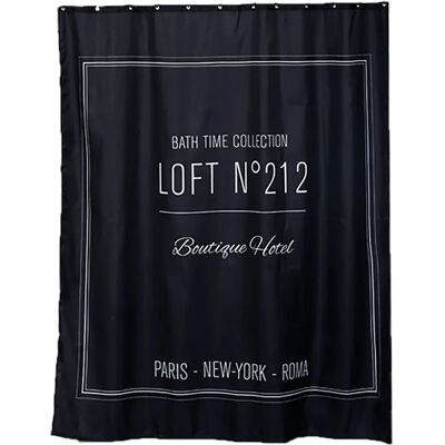 TENDANCE - Duschvorhang - Polyester 180x200 cm - neo retro nero - Duschvorhang TENDANCE - Duschvorhang - Polyester 180x200 cm - neo retro nero - Duschvorhang