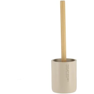 TENDANCE WC-Bürste - Beige - Polyresin & Bambus TENDANCE WC-Bürste - Beige - Polyresin & Bambus