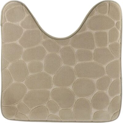 TENDANCE Tappetino bagno microfibra contorno 45x50 cm - Taupe TENDANCE Tappetino bagno microfibra contorno 45x50 cm - Taupe