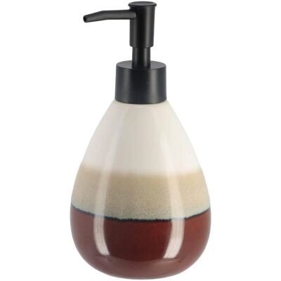 TENDANCE - Dosificador Redondo Gres Tricolor 395 Ml TENDANCE - Dosificador Redondo Gres Tricolor 395 Ml