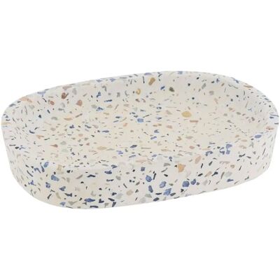 TENDANCE Portasapone in cemento terrazzo - Accessorio bagno TENDANCE Portasapone in cemento terrazzo - Accessorio bagno