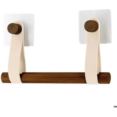 TENDANCE - Porte-papier toilette bambou - Beige aspect acacia - Publicité TENDANCE - Porte-papier toilette bambou - Beige aspect acacia - Publicité