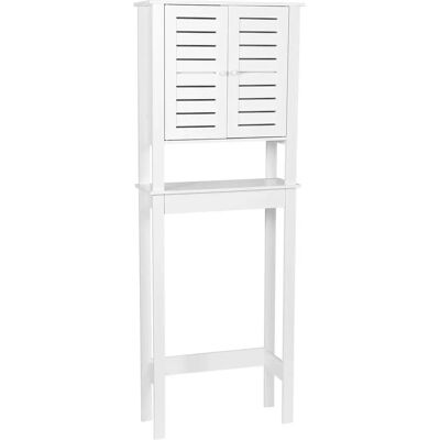 Meuble salle de bain Tendance - Santorin Blanc - 2 Portes, 1 Étagère - 173 cm - Publicité Meuble salle de bain Tendance - Santorin Blanc - 2 Portes, 1 Étagère - 173 cm - Publicité