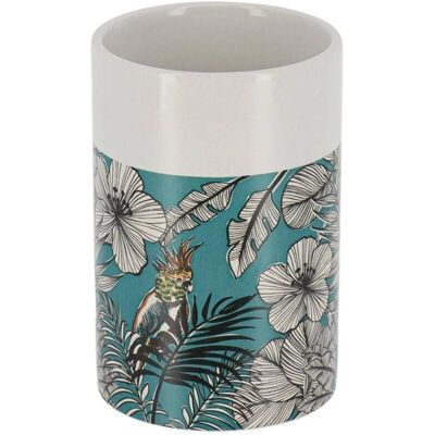 TENDANCE - Jungle Fever Round Dolomite Mug - Bleu - Dolomite - Mug - Publicité TENDANCE - Jungle Fever Round Dolomite Mug - Bleu - Dolomite - Mug - Publicité