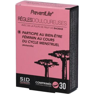 S.I.D Nutrition PreventLife - Soutien naturel pour la menstruation - 30 comprimés - Publicité S.I.D Nutrition PreventLife - Soutien naturel pour la menstruation - 30 comprimés - Publicité