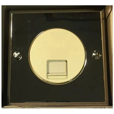 ARNOULD - 271H41I09 - Chrome - 75x75mm - RJ45 faceplate ARNOULD - 271H41I09 - Chrome - 75x75mm - RJ45 faceplate