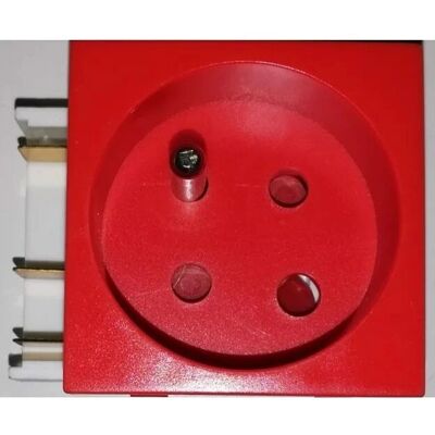 Arnould 60746 Presa polarizzatrice 2P+T Rosso - Presa elettrica Arnould 60746 Presa polarizzatrice 2P+T Rosso - Presa elettrica